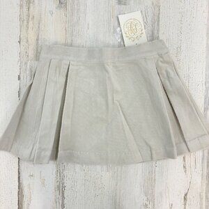 The Beaufort Bonnet Company Parson Pleated Skirt Corduroy Khaki Stone Uniform 4T